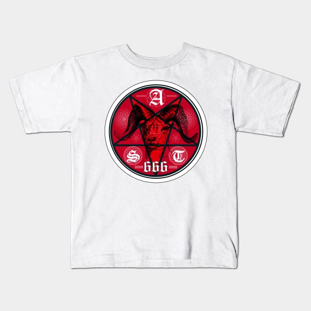 SATANIC Kids T-Shirt by theanomalius_merch